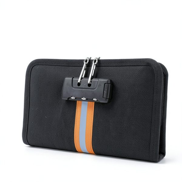 XIAODUN Fireproof Money Bag Lock Waterproof Cash Storage-7