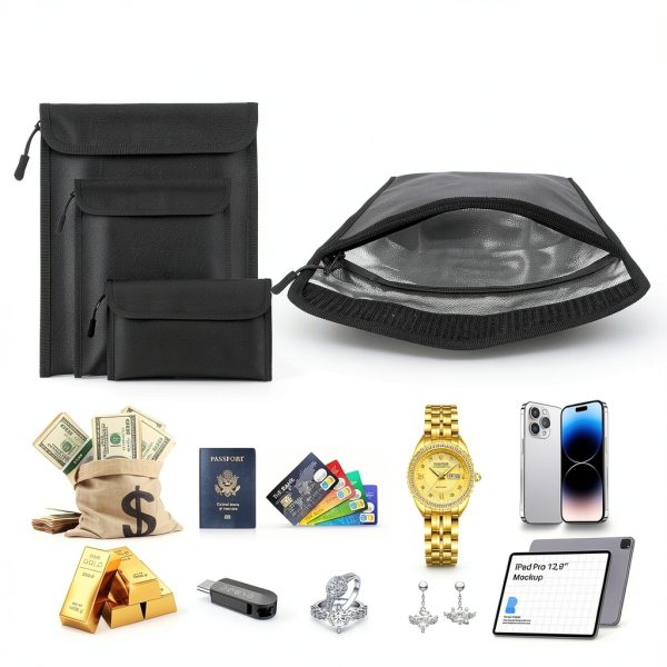 Lihengkong Fireproof Document Bag Waterproof Storage A4-5