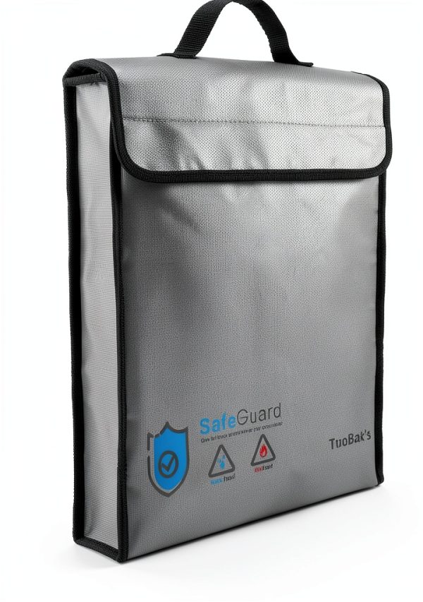 TuoBaks Fireproof Waterproof Document Bag Large Capacity-7