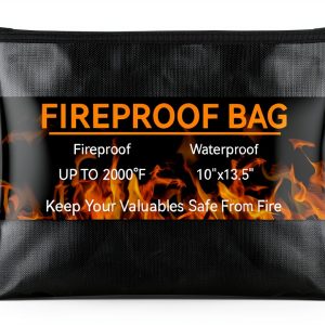 Hoiny Fireproof Bag Waterproof Document Protection Emergency-0