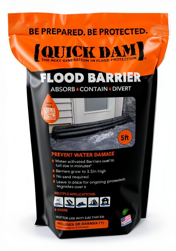 Flood Barrier Water Activated Flexible Plastic Home-0