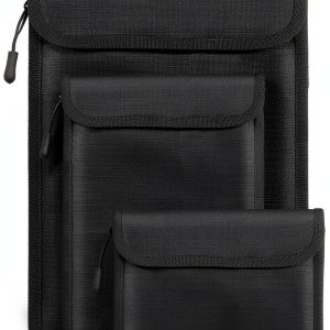 Lihengkong Fireproof Document Bag Waterproof Storage A4-0