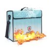 Cioey Fireproof Document Bag Silver Thermal Insulated Water-2