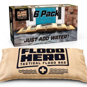 Flood Hero Water Activated Sandbags GoSports Outdoors 6 Pack-0