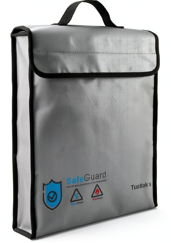 TuoBaks Fireproof Waterproof Document Bag Large Capacity-0
