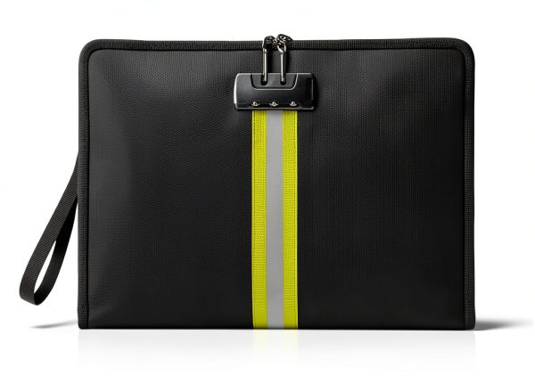 Ninitch Fireproof Document Bag Aluminum Waterproof Lock-0