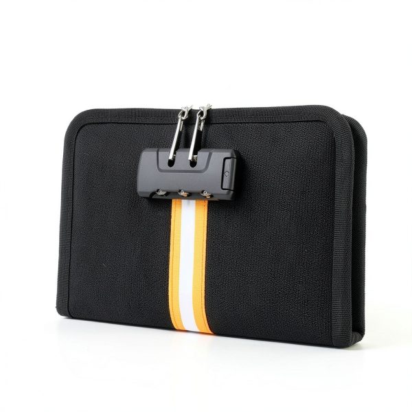 XIAODUN Fireproof Money Bag Lock Waterproof Cash Storage-3