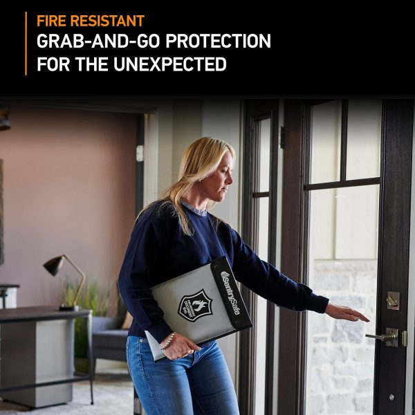 SentrySafe Fire Resistant Document Bag Fireproof Water-1