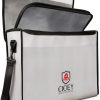 Cioey Fireproof Document Bag Silver Thermal Insulated Water-0