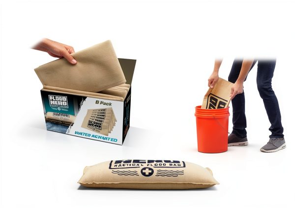 Flood Hero Water Activated Sandbags GoSports Outdoors 6 Pack-4