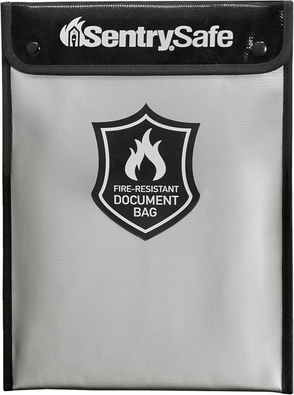 SentrySafe Fire Resistant Document Bag Fireproof Water-0
