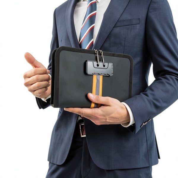 XIAODUN Fireproof Money Bag Lock Waterproof Cash Storage-5