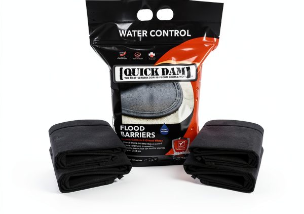Quick Dam Flood Barrier 4 Pack Water Activated Sandless-1