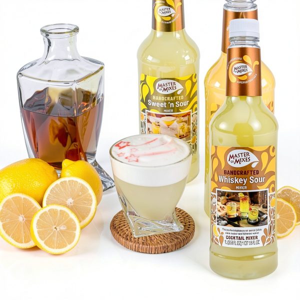 Lemon Sour Mix Master of Mixes Cocktail Mixer 33oz-5