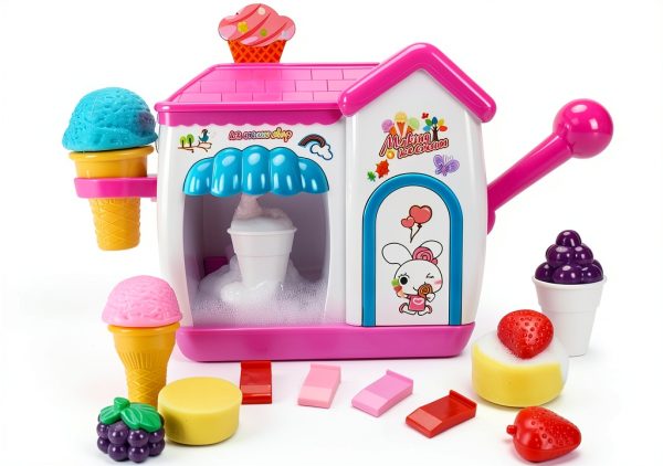 HAIERLE Bubble Ice Cream Maker Bath Toy for Toddlers-0