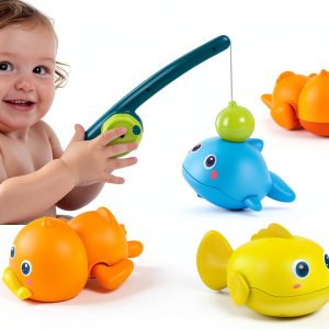 Baililong Magnetic Bath Toy Set with Fishing Rod – Model B30-0