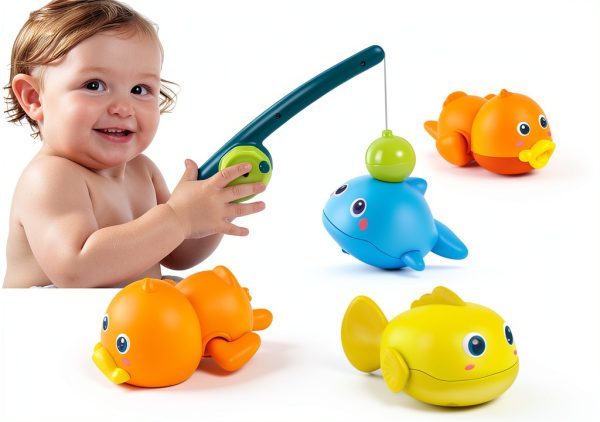 Baililong Magnetic Bath Toy Set with Fishing Rod – Model B30-0