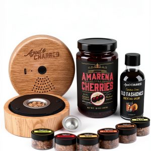 Electric Whiskey Smoker Kit Aged & Charred Wood-0