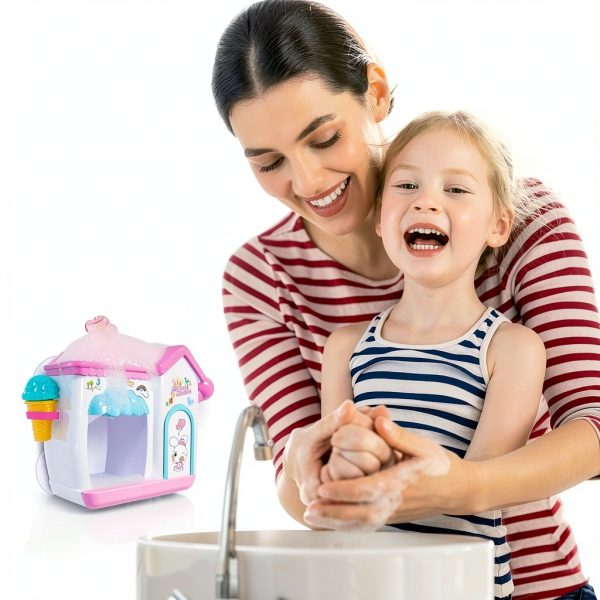 HAIERLE Bubble Ice Cream Maker Bath Toy for Toddlers-2