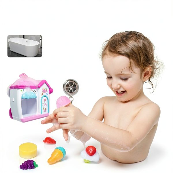 HAIERLE Bubble Ice Cream Maker Bath Toy for Toddlers-1