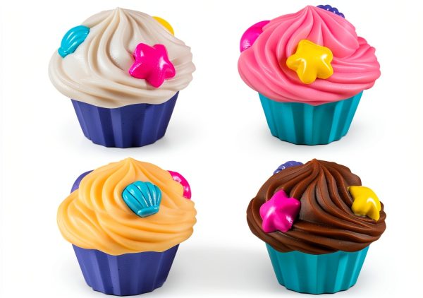 Munchkin Bath Toy 5-Piece Toddler Teapot Set with Cups & Cupcakes-1