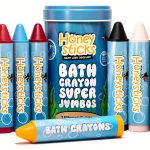 Bath Crayons Honeysticks Pure Beeswax Large Jumbo Multicolor Pack of 7-0
