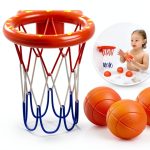 MARPPY Bath Basketball Hoop Set for Toddlers with Suction Cups and 3-0