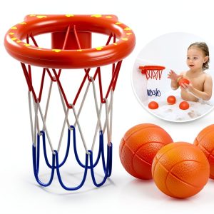 MARPPY Bath Basketball Hoop Set for Toddlers with Suction Cups and 3-0
