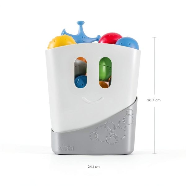 Ubbi Bath Toy Drying Bin Gray Fast Dry Large Capacity Freestanding-1