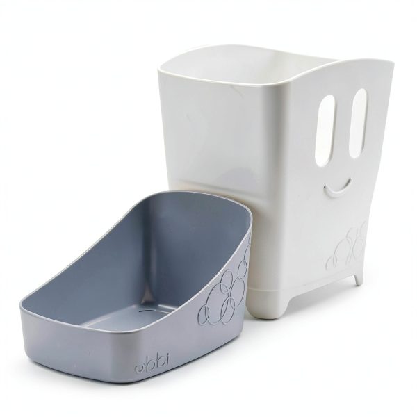 Ubbi Bath Toy Drying Bin Gray Fast Dry Large Capacity Freestanding-4