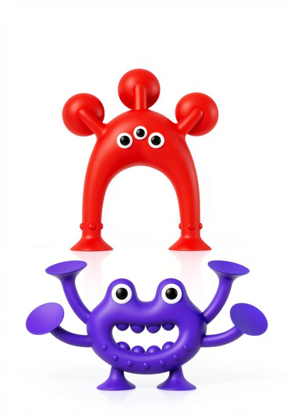 Richtim Baby Bath Suction Toys Set 18pcs Alien Silicone Bath Toys for-0