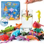 Staroud 13-Pack Sea Creature Bath Toys Glow in Dark for Kids-0
