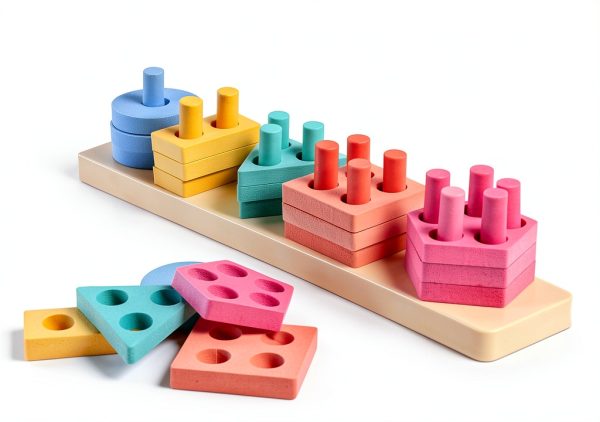 Bath Toy Shape Sorter 20-Piece Foam Set by Tub Works-6
