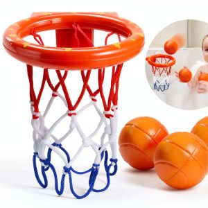 Bathtub Basketball Hoop KSABVAIA Suction Cups with 3 No Hole Balls-0