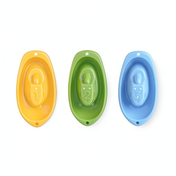 FunSplash 6‑Boat Bath Toy Set by BrandX Paint‑Free Plastic Floating-5