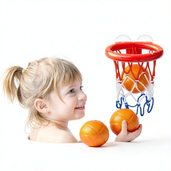 Bathtub Basketball Hoop KSABVAIA Suction Cups with 3 No Hole Balls-3