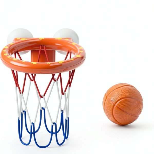 MARPPY Bath Basketball Hoop Set for Toddlers with Suction Cups and 3-6