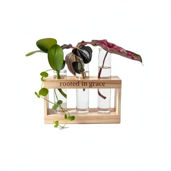 Plant Propagation Station grow 3:seven Rooted in Grace Glass Vases-4