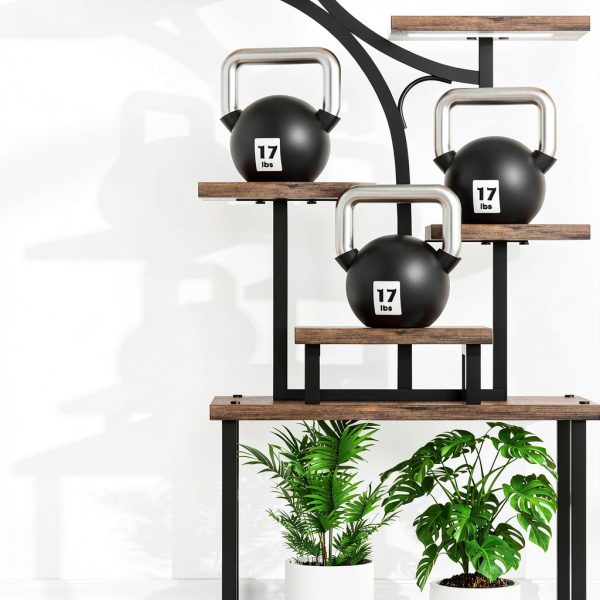 Plant Stand Indoor Tovve 8‑Tier 66" S‑Shaped Stand with Grow Light-4