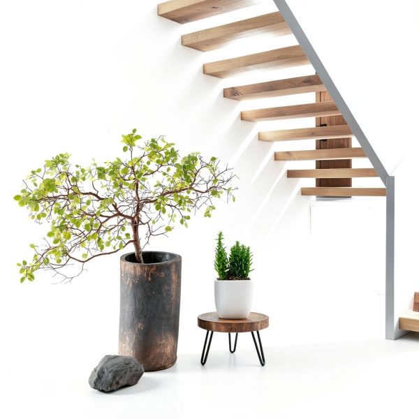 Plant Stand HomeGarden Wooden Mid Century Stand for 5-15 Inch Pots-4