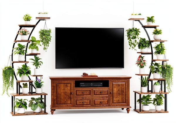 Plant Stand Indoor with Grow Lights BACEKOLL 9‑Tier Shelf 64" Tall-3