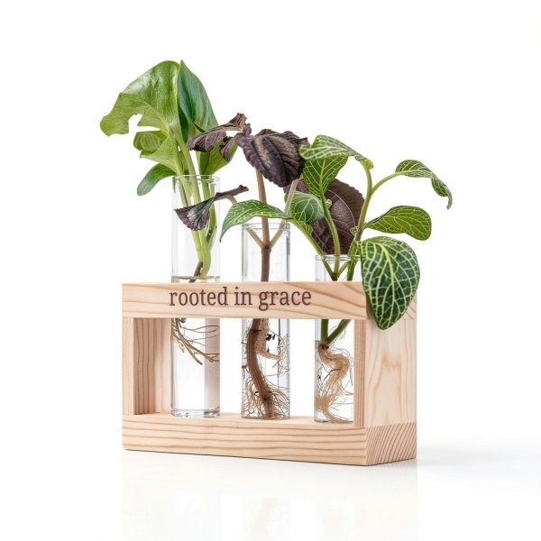 Plant Propagation Station grow 3:seven Rooted in Grace Glass Vases-8