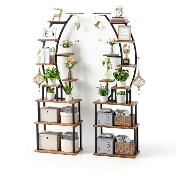 Plant Stand Indoor with Grow Lights BACEKOLL 9‑Tier Shelf 64" Tall-6