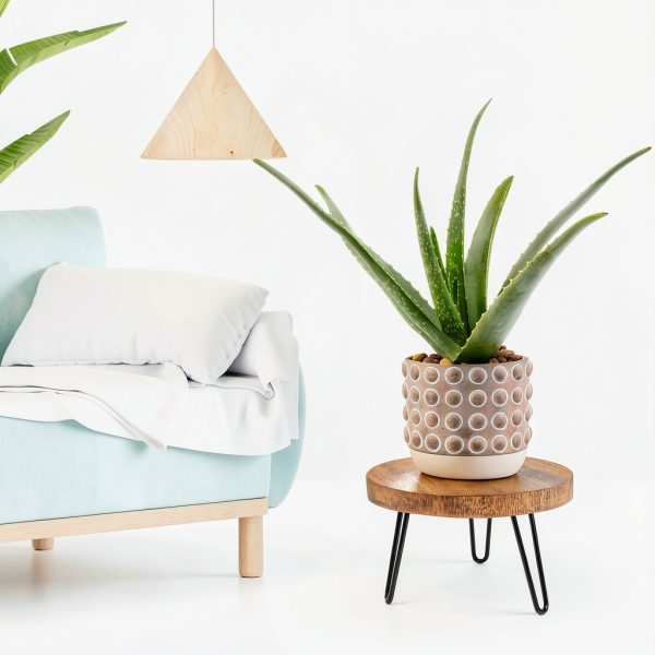 Plant Stand HomeGarden Wooden Mid Century Stand for 5-15 Inch Pots-1